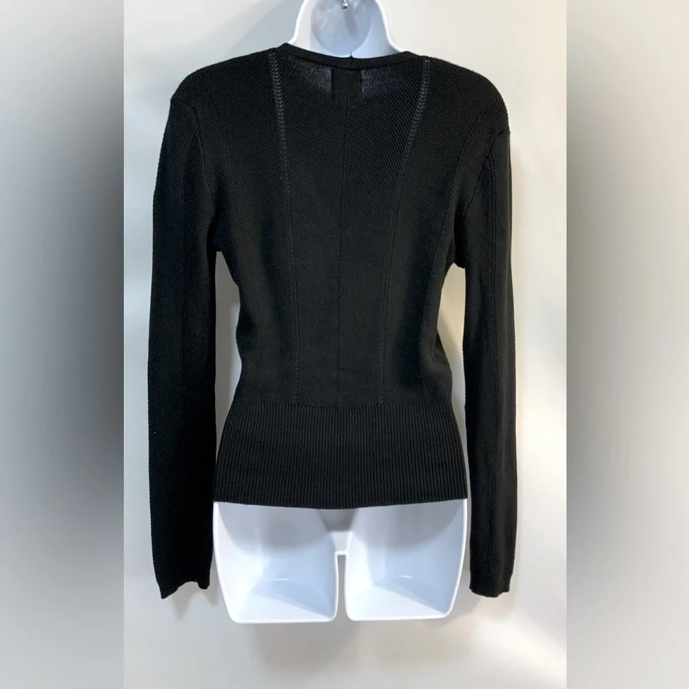 Hippie Rose Women’s Black Cable Knit Sweater - Picture 2 of 5